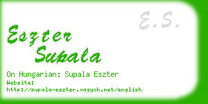 eszter supala business card